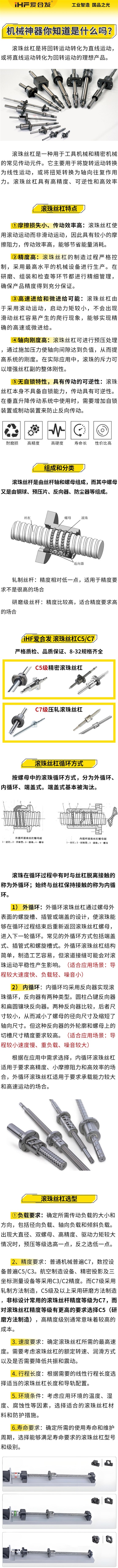 愛(ài)合發(fā)：機(jī)械神神器，滾珠絲杠循環(huán)方式